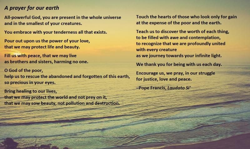 A prayer for our earth