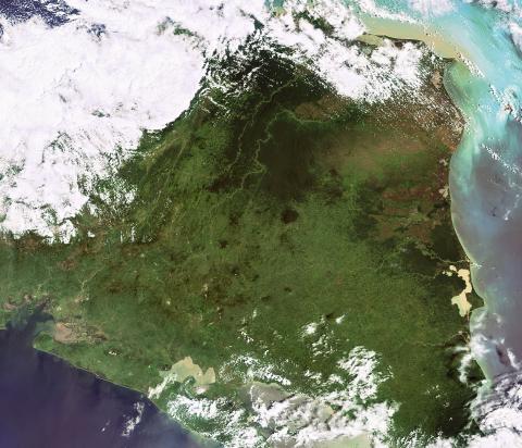 Aerial photo of the Nicaragua