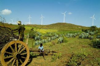 Wind turbines in India