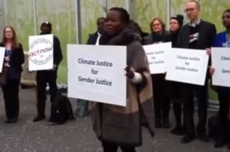 Climate Justice for Gender Justice action at COP21