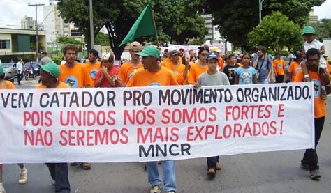 Recyclers march in Brazil