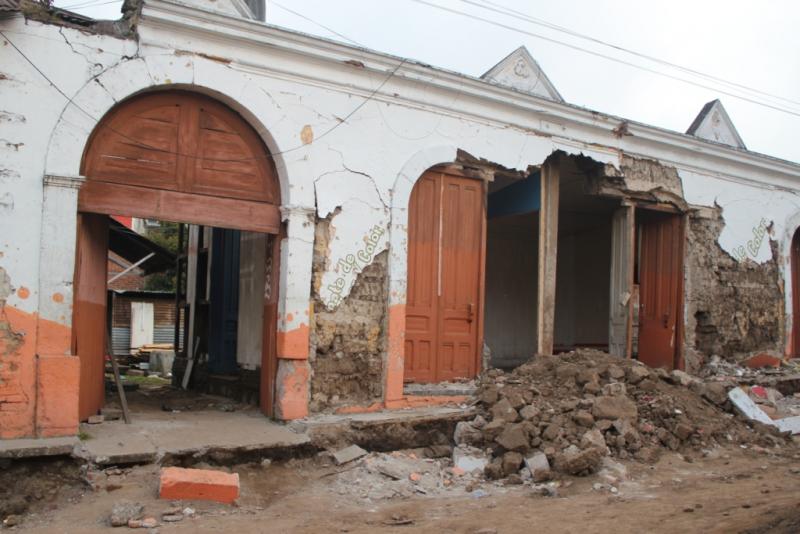 Earthquake damage in San Marcos, Guatemala